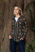 Ethnic Design Hooded Knit Cardigan, Multi / 8