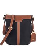 Angele Cross Body Bag, Black/Tan / F/S image