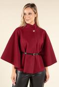Belted Cape, Wine / F/S image