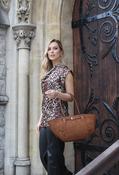 Cowl Neck Leopard Blouse, Leopard / XL image