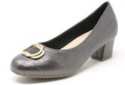 Soft Metallic Heel, Pewter / 38 image