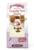 Chenille Bed Socks, Beige / F/S image