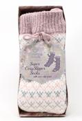 Super Cosy Slipper Socks, Mauve / F/S image