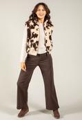 Cow Print Fleece Gilet image