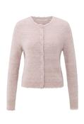 Short melange cardigan, Light Pink / L