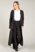 Hooded Longline Cardigan, Black / 10