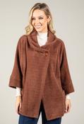 Cape Style Coatigan, Brown / F/S image