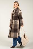 Soft Touch Check Trench Coat, Brown / F/S image