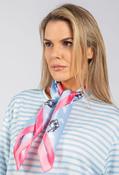French Bulldog Satin Scarf, Blue / F/S image