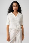Posilly Short sleeve Boucle knit top, Light Cotton / 36