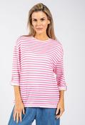 Striped Fine Knit Top, Pink Mix / 16 image
