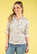 Leopard Print Blouse, Sage Mix / 16 image
