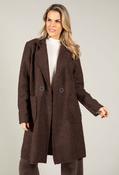 Soft Boucle Trench Coat, Brown / F/S image