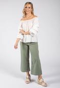 Ruby Wide Leg Jeans, Khaki / 10 image