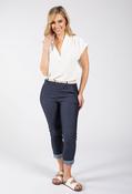 Shakira Ruffle Neck Top, Ecru / 18 image