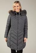 Hooded Quilted Coat, Grey / 12 image