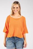 Knit Relaxed Pullover, Orange / F/S