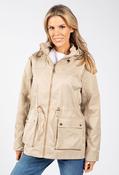 Adjustable Waist Rain Jacket, Beige / 2XL image