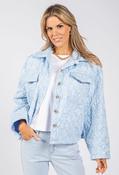 Floral Quilted Jacket, Blue / F/S image