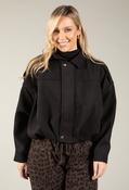 Relaxed Bomber Jacket, Black / L image