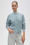 Dable Cardigan With Cable-Knit Pattern, dusty aqua / 38