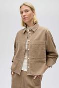 Myha Softness Loose Fit Corduroy Blouse, light mocca / 44
