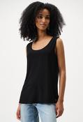 Sleeveless Scoop Neck Top, Black / M image
