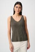 V-neck Sleeveless Pullover, Green / L image