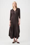 Casual A-line Dress With Pockets, Brown / 12 image
