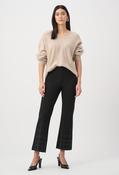 Mid-rise Flare Trousers, Black / XL image
