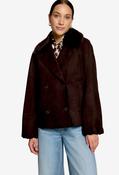 Faux Suede Jacket, Chocolate Plum / 42 image