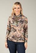 Velira Abstract Knit Top, Khaki Mix / 12 image