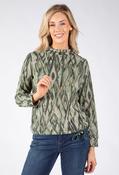 Maro Abstract Print Top, Khaki Mix / 16 image