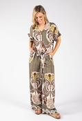 Abstract Print Trousers, Khaki / F/S image