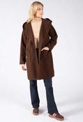 Hooded Soft Coat, Chocolate / F/S image