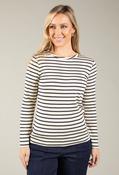 Harbour Stripe Top, Navy/Off White / 16