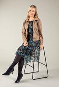 Rivoli Faux Suede Jacket, Taupe / 10 image