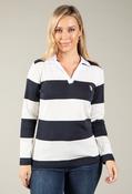 Bective Rugby Shirt, Navy/Off White / 10