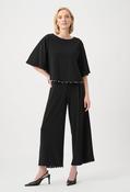 High-waisted Pleated Trousers, Black / 10 image