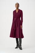 Midi Wrap Dress, Plum / 18