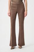 High-waisted Faux Suede Trousers, Brown / 16 image