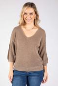 Lurex Knit Top, Taupe / F/S image