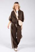Double Stripe Co-Ord Set (BROWN PRE-ORDER EXPECTED DISPATCH SEPT 30TH), Brown / F/S