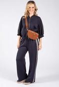 Double Stripe Co-Ord Set (BROWN PRE-ORDER EXPECTED DISPATCH SEPT 30TH), Navy / F/S