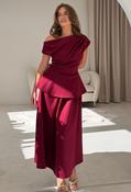 Connie Peplum Midi Dress, Bordeaux / 14 image