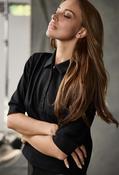 Rhinestone Detail Top, Black / 38