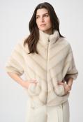 Faux Fur Jacket, Beige / L image