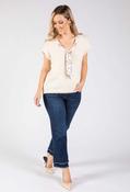 Scarf Detail Knitted Vest, Cream / F/S