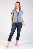 Fine Stripe Knitted Vest, Blue / F/S image