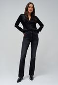 Faith Push In Bootcut Jeans, Washed Black / 32 image